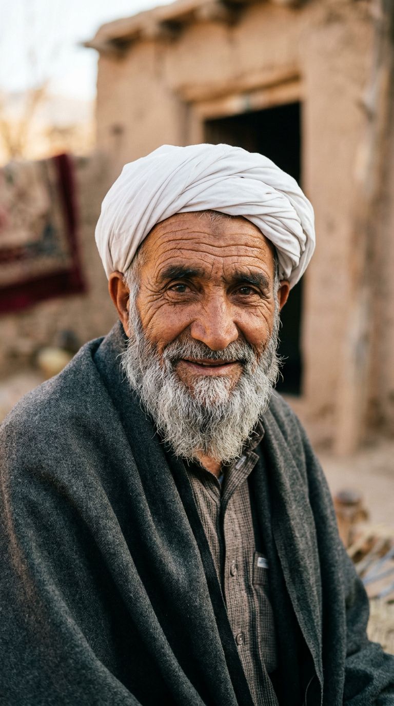 Elderly man from Afghanistan