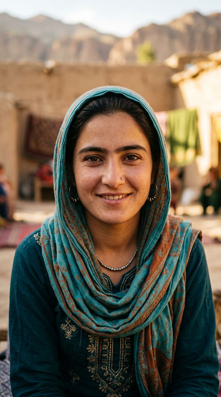 Young woman from Afghanistan