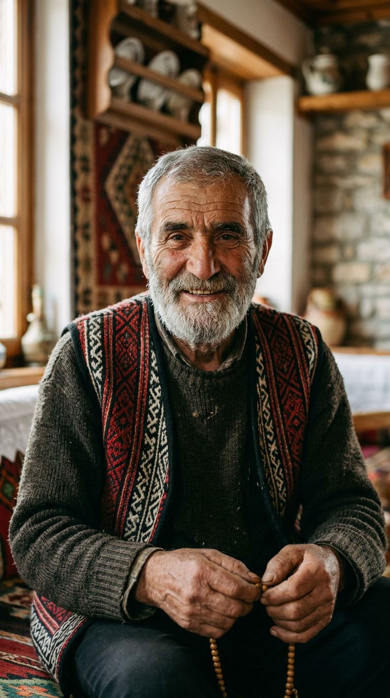 Elderly man from Albania