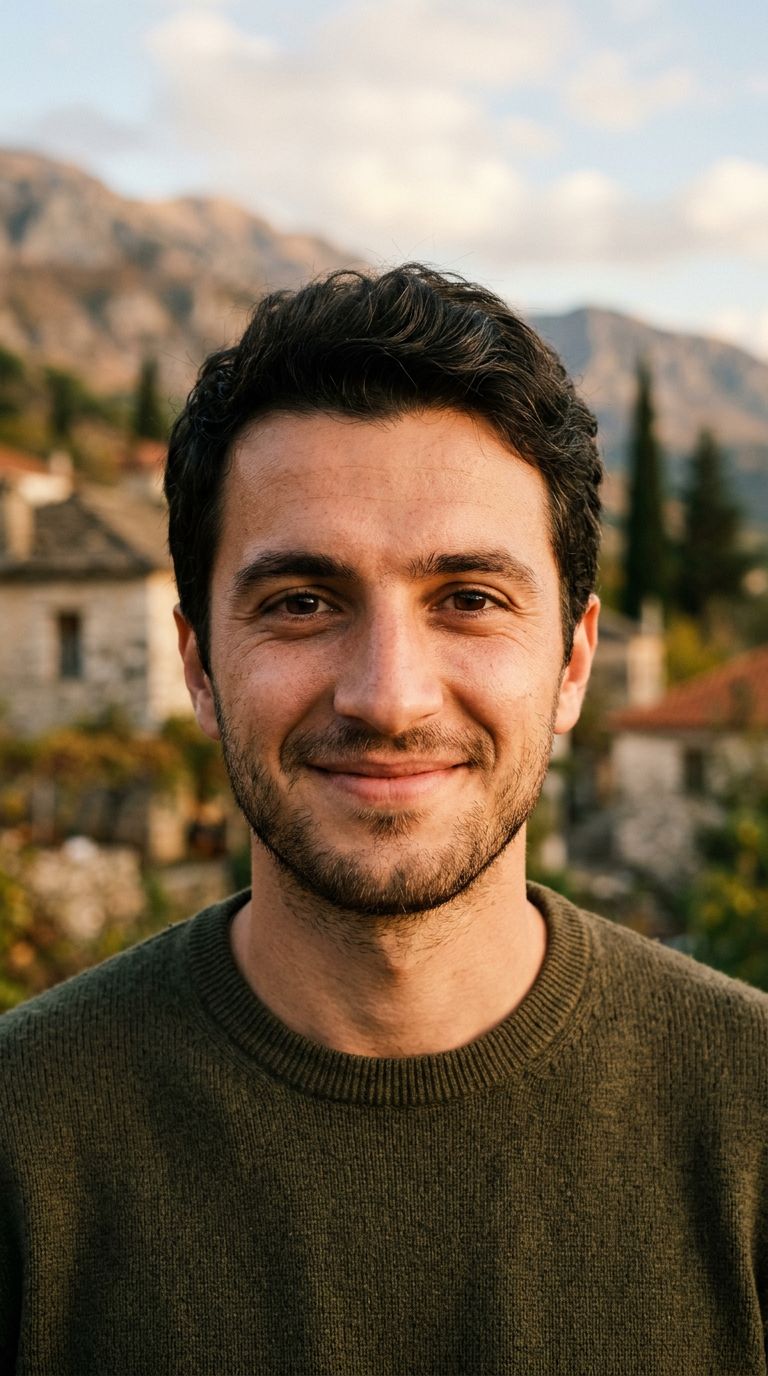 Young man from Albania