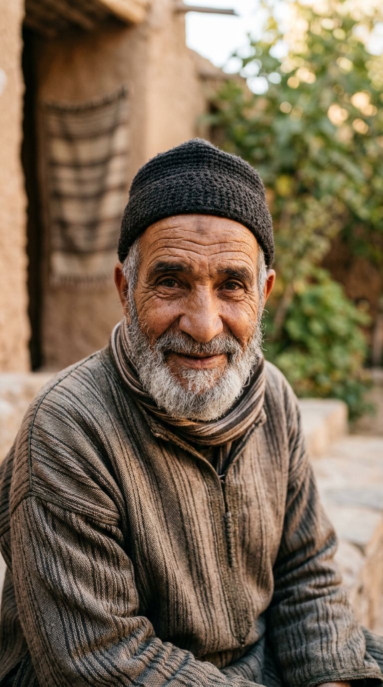 Elderly man from Algeria