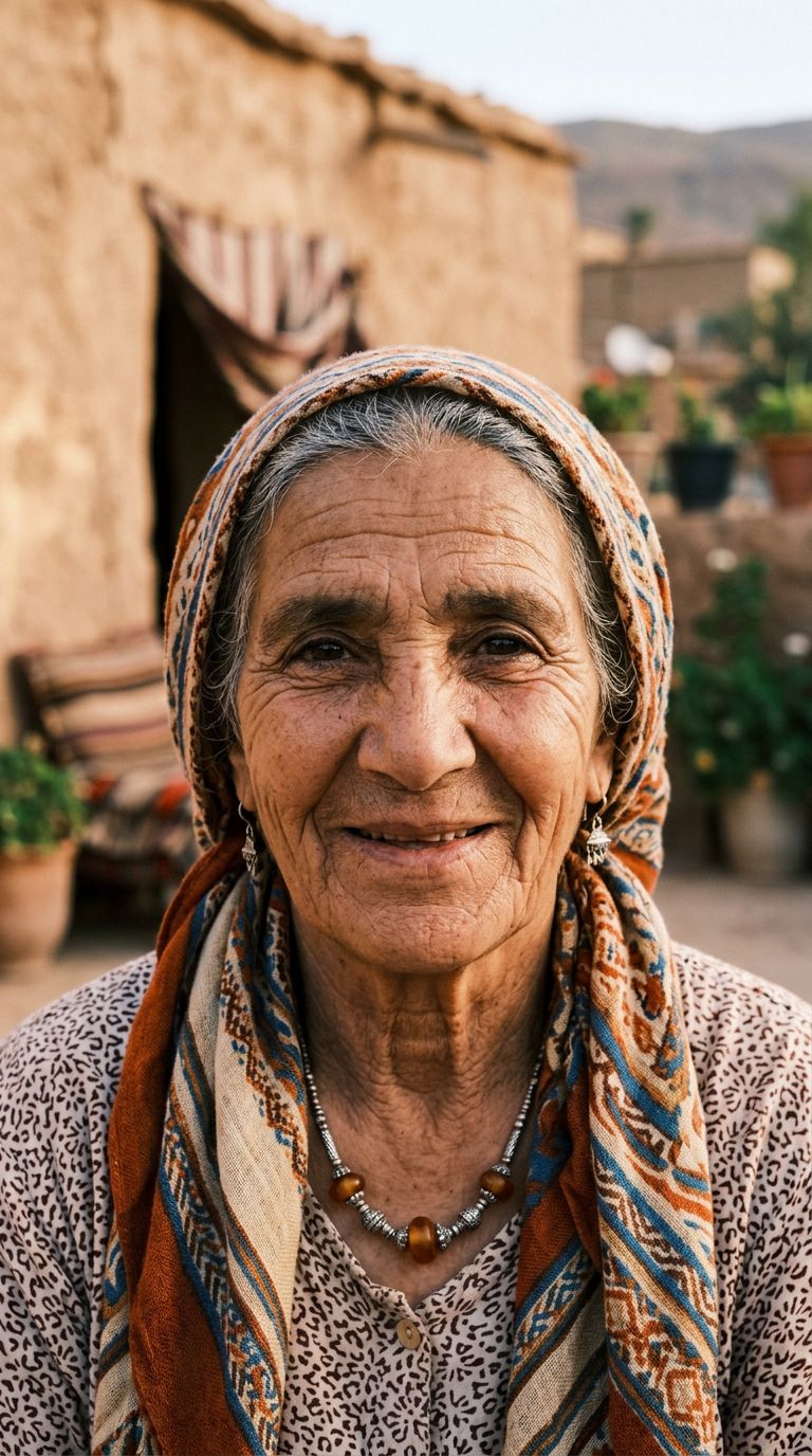 Elderly woman from Algeria