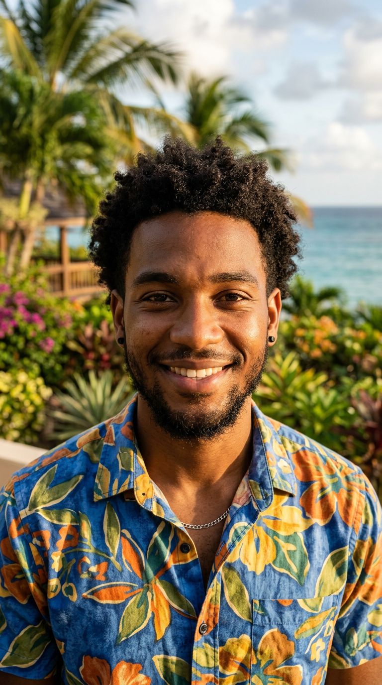 Young man from Antigua And Barbuda