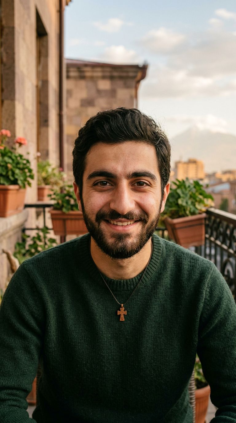 Young man from Armenia