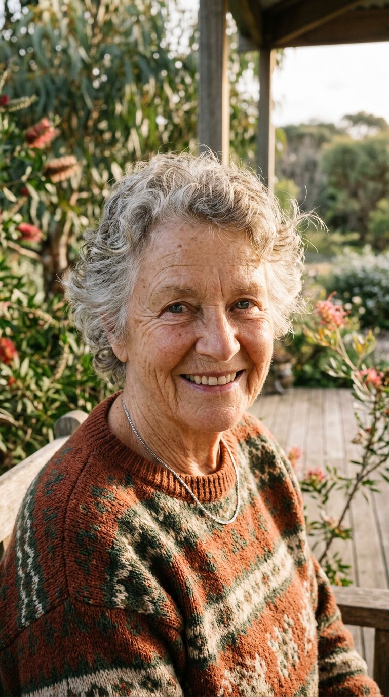 Elderly woman from Australia