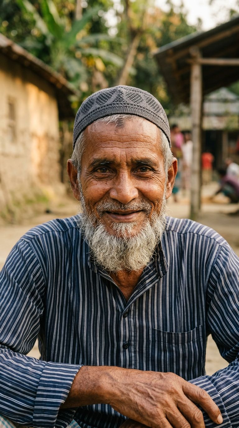 Elderly man from Bangladesh