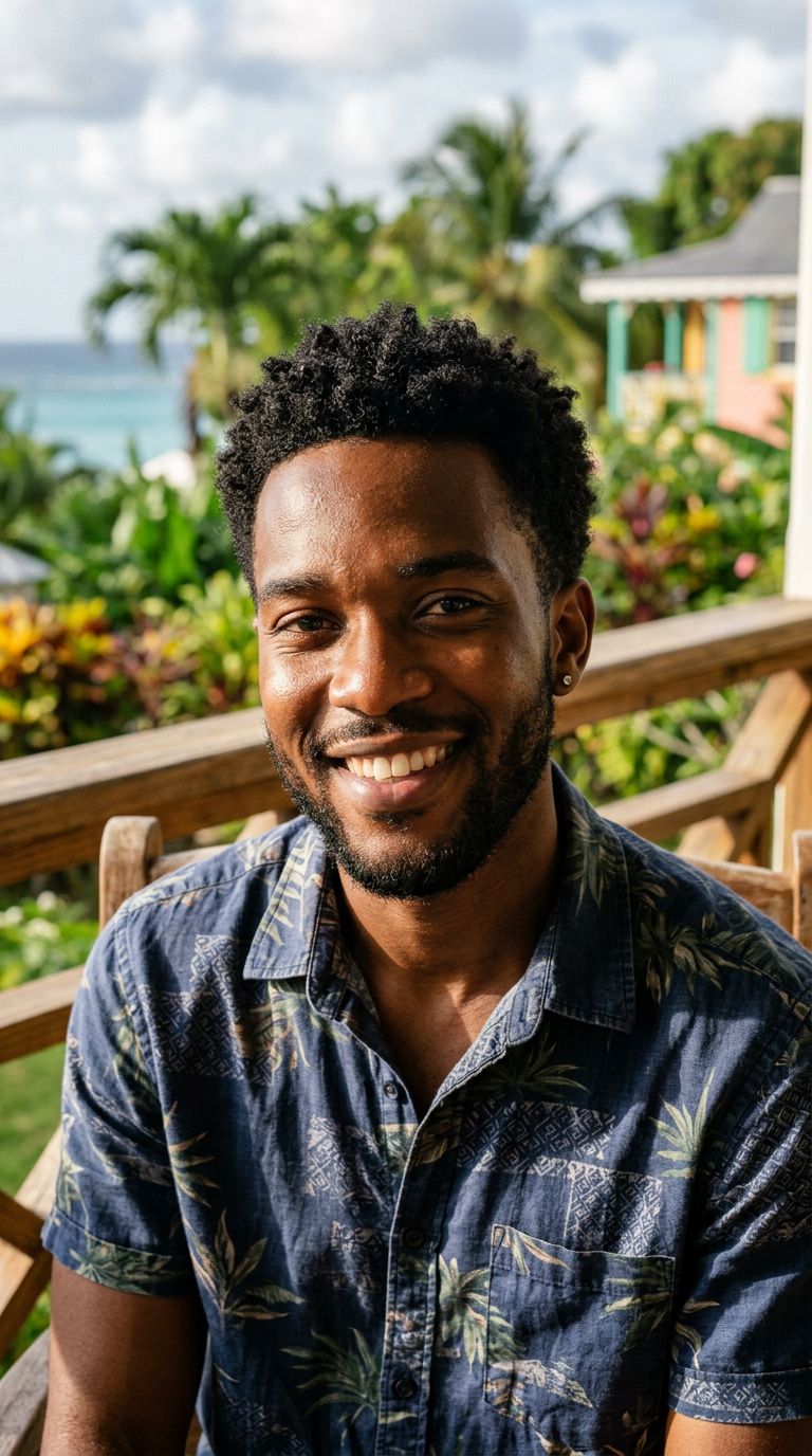 Young man from Barbados
