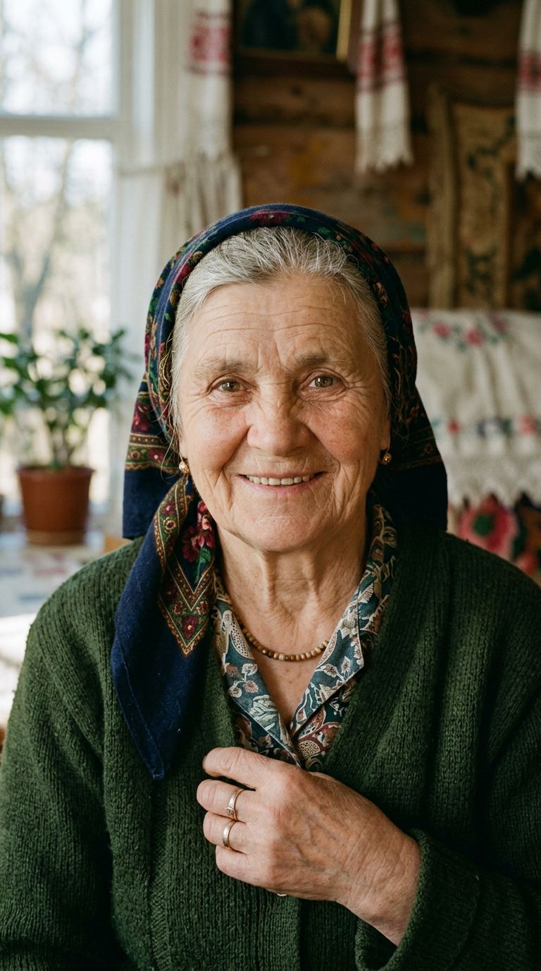 Elderly woman from Belarus
