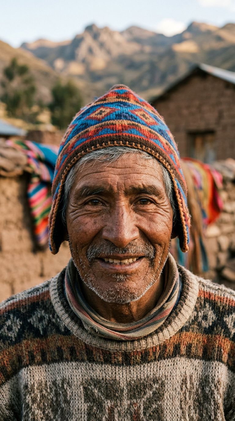 Elderly man from Bolivia