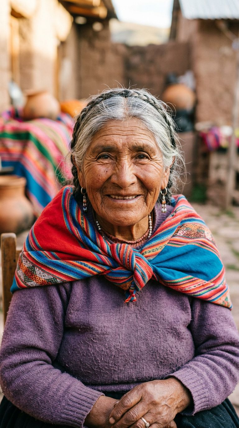 Elderly woman from Bolivia