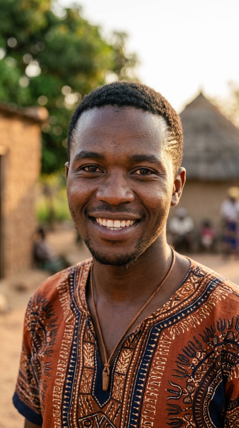 Young man from Botswana
