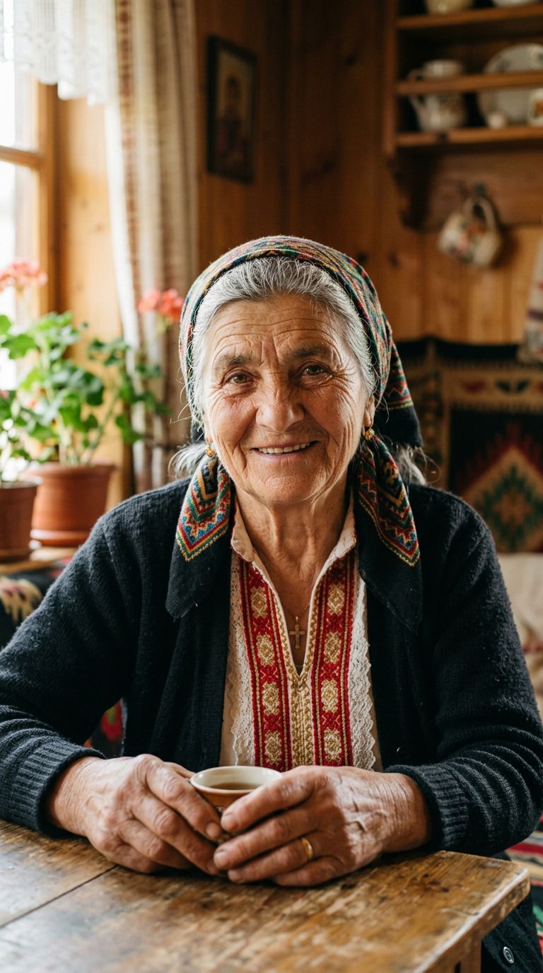 Elderly woman from Bulgaria