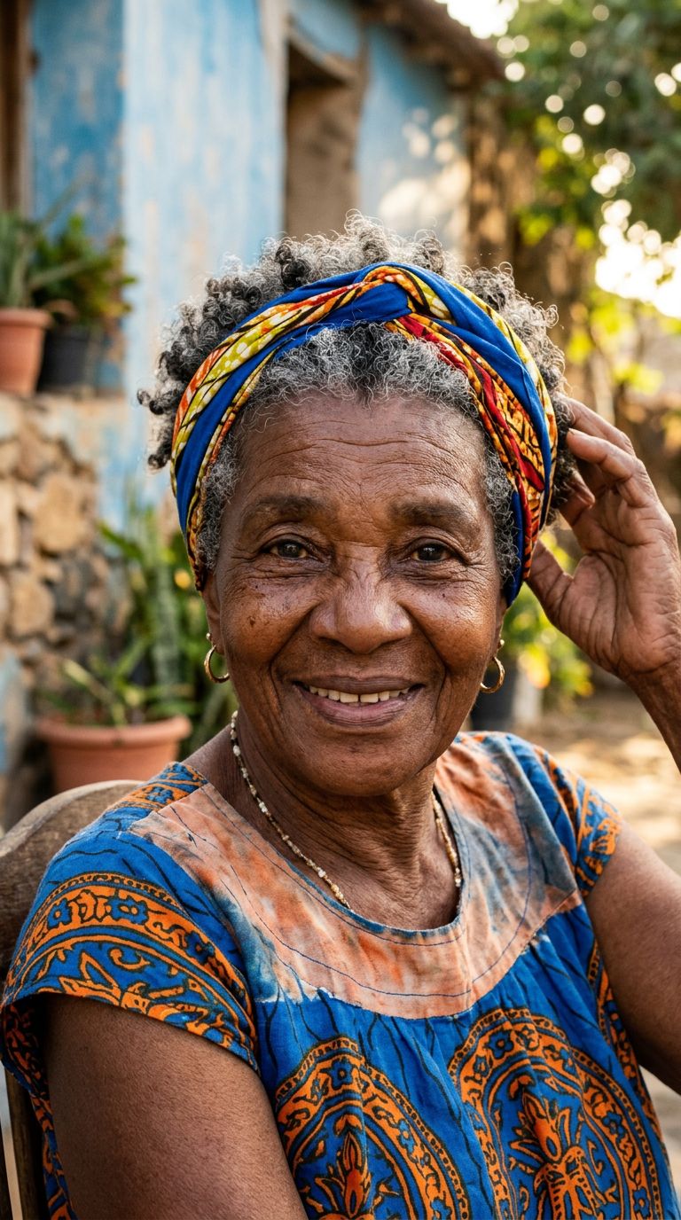 Elderly woman from Cabo Verde