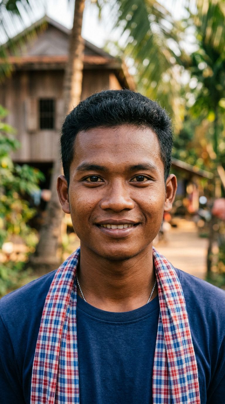 Young man from Cambodia