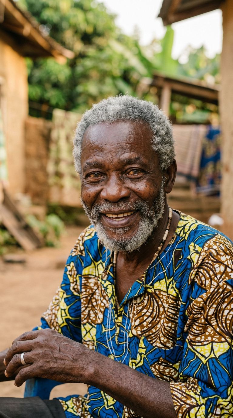 Elderly man from Cameroon