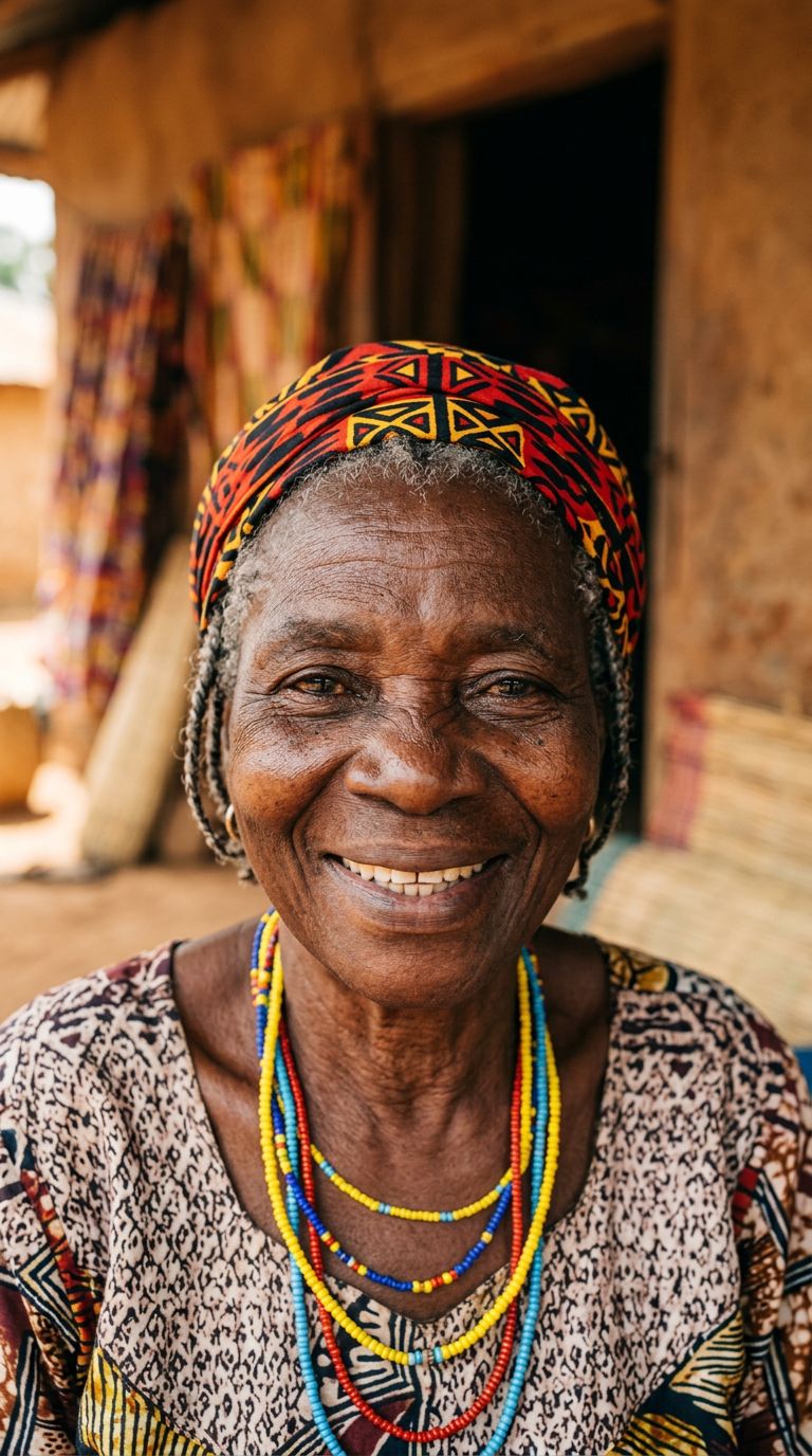 Elderly woman from Cameroon