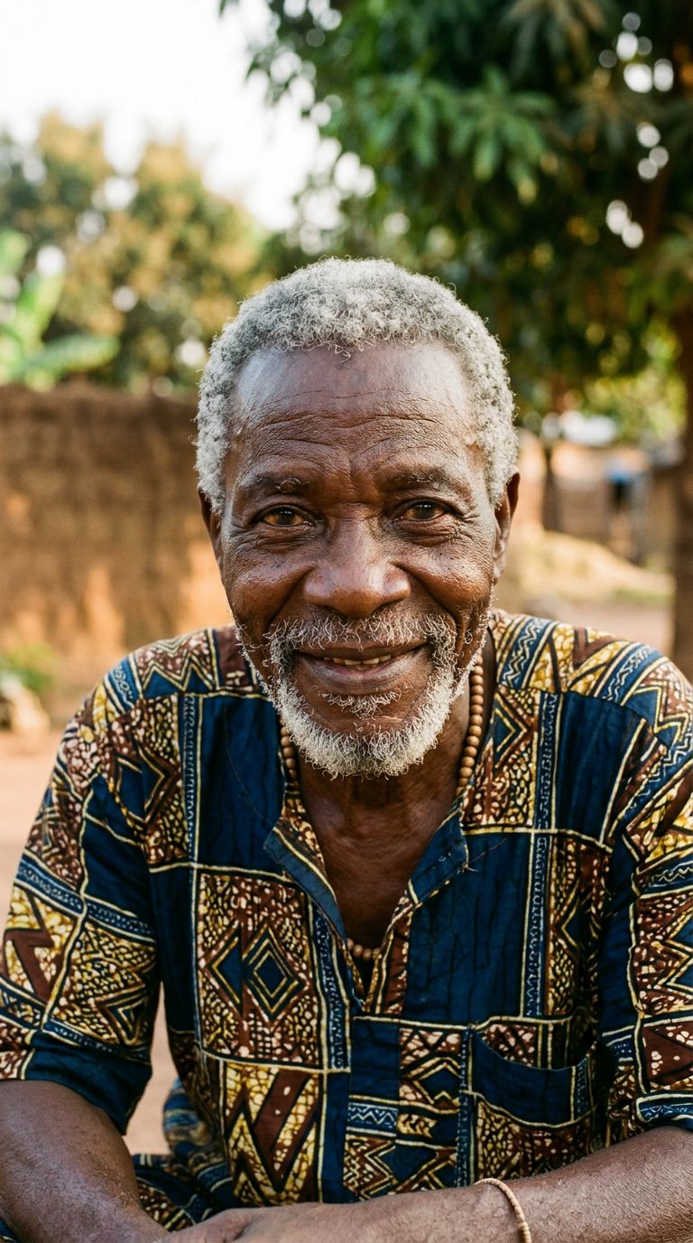 Elderly man from Central African Republic