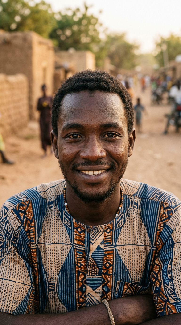 Young man from Chad