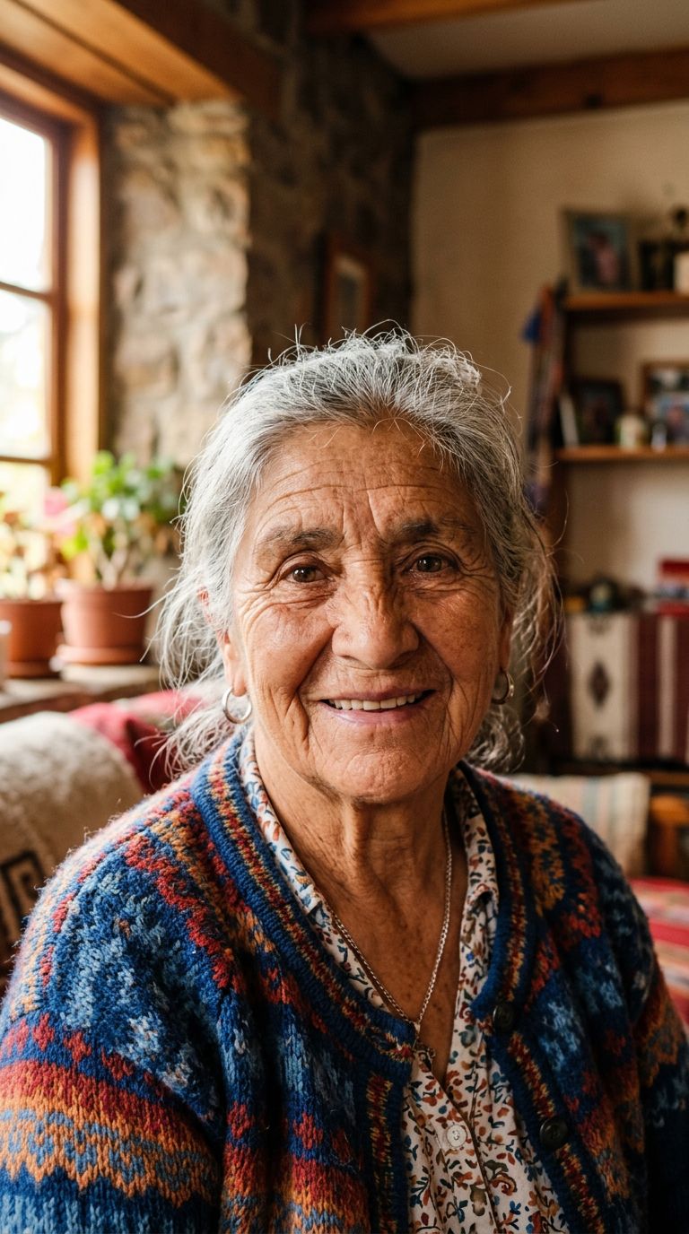 Elderly woman from Chile