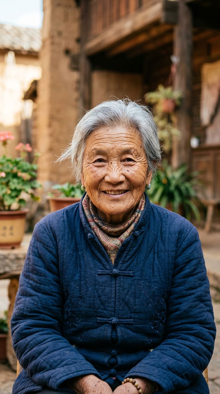 Elderly woman from China