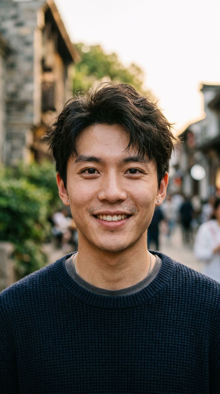 Young man from China