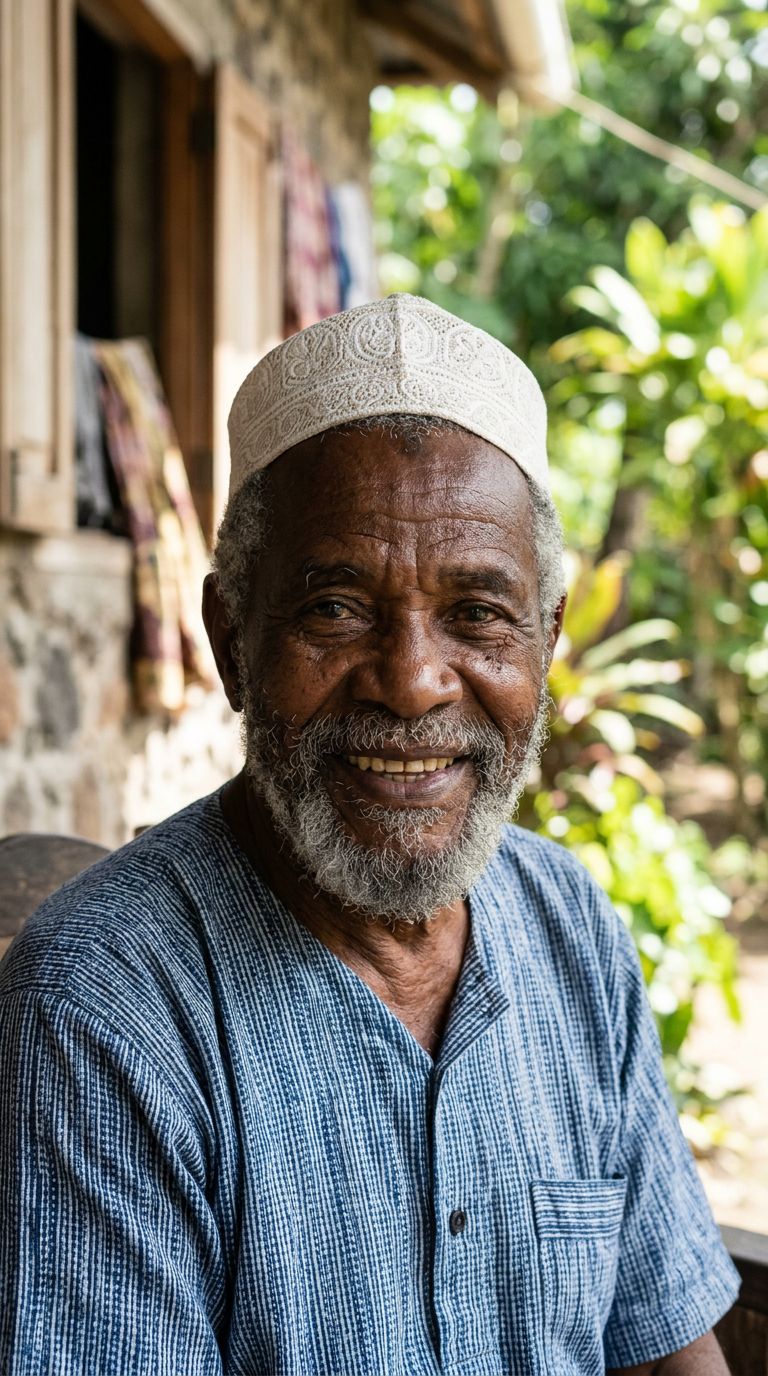 Elderly man from Comoros