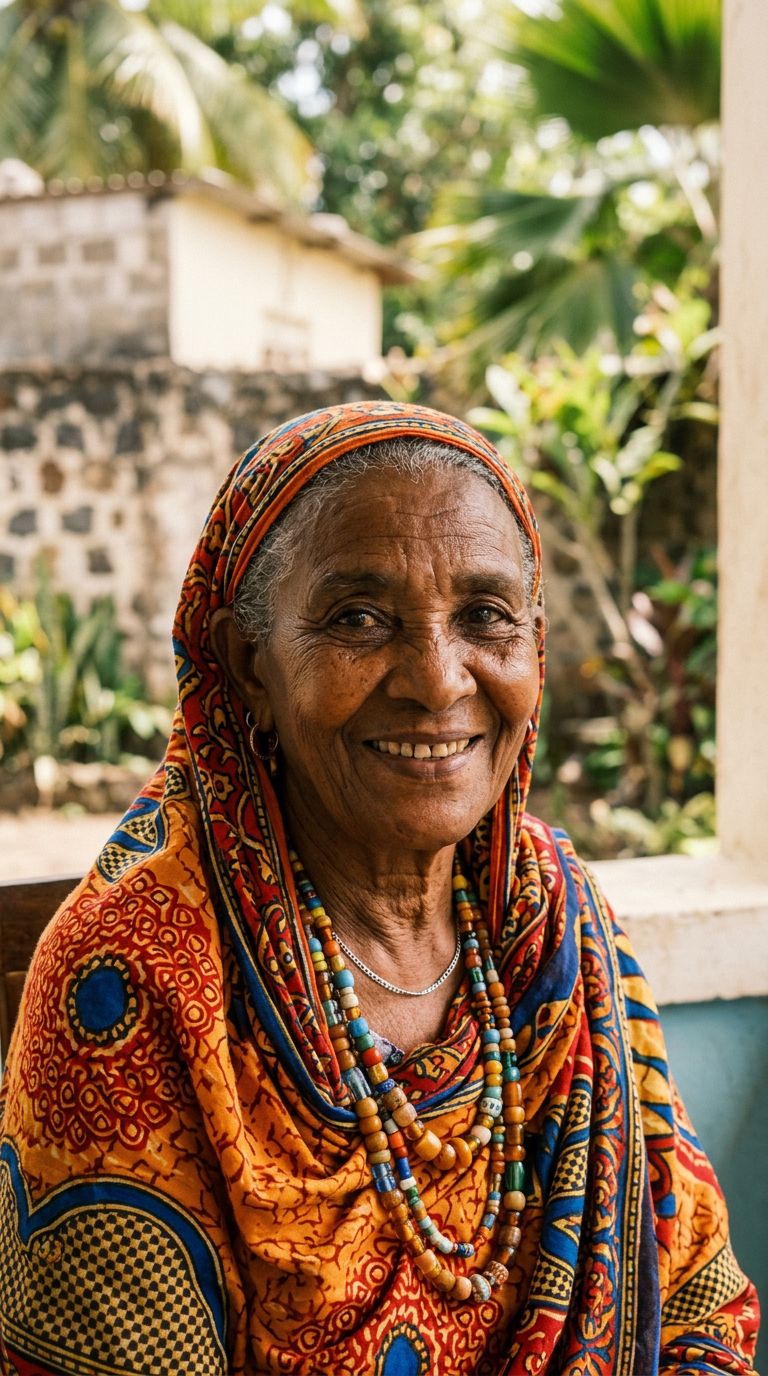 Elderly woman from Comoros