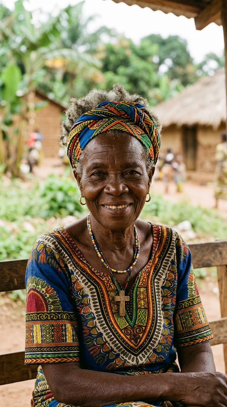 Elderly woman from Congo