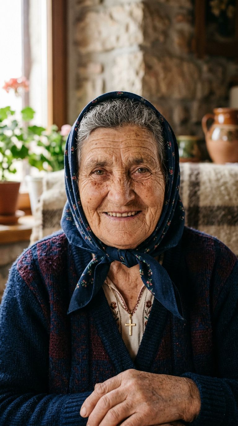 Elderly woman from Croatia