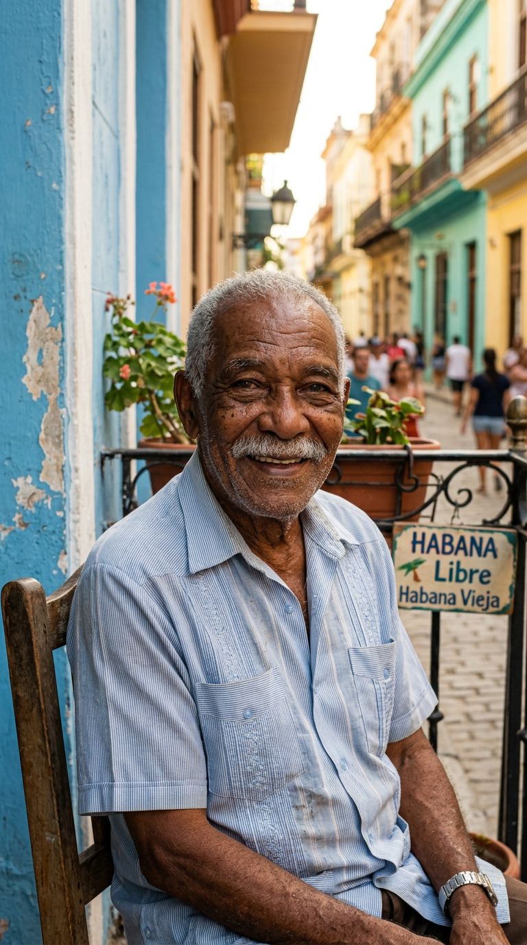 Elderly man from Cuba
