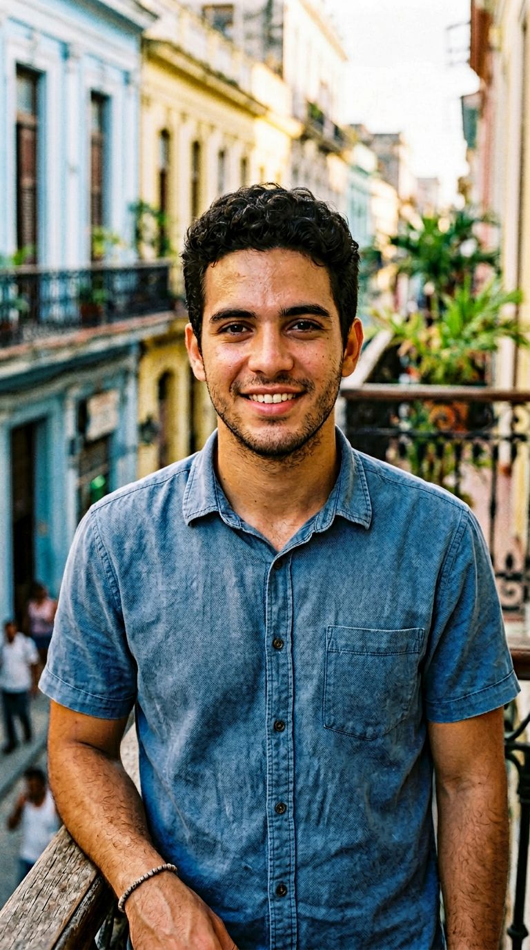 Young man from Cuba