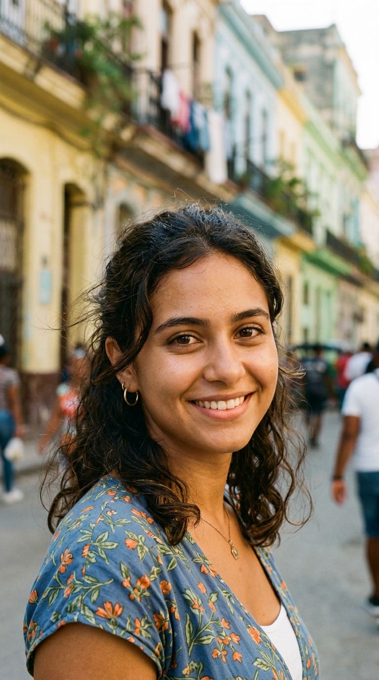Young woman from Cuba