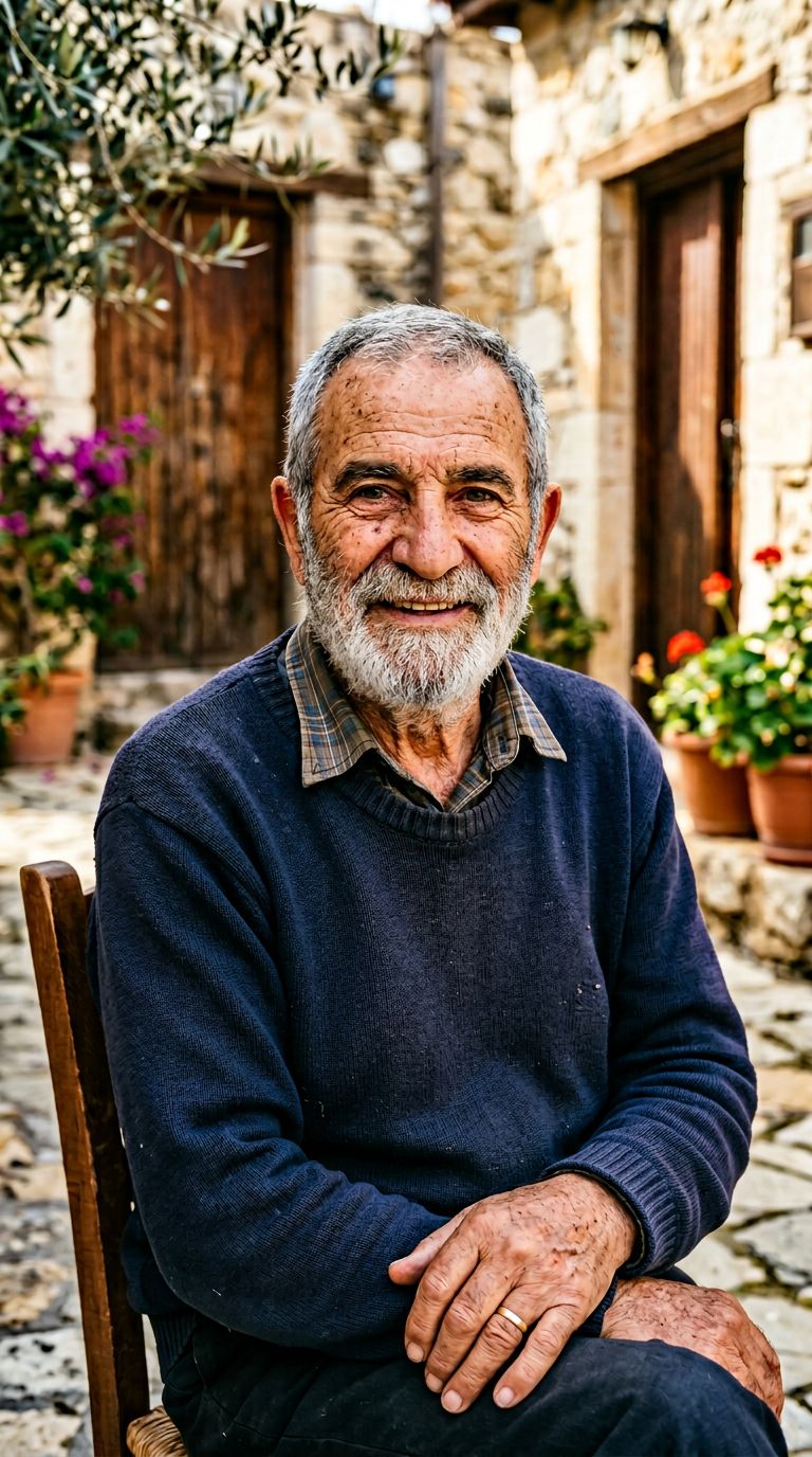 Elderly man from Cyprus