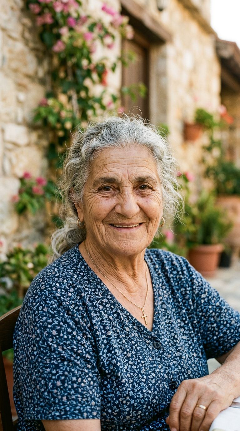 Elderly woman from Cyprus