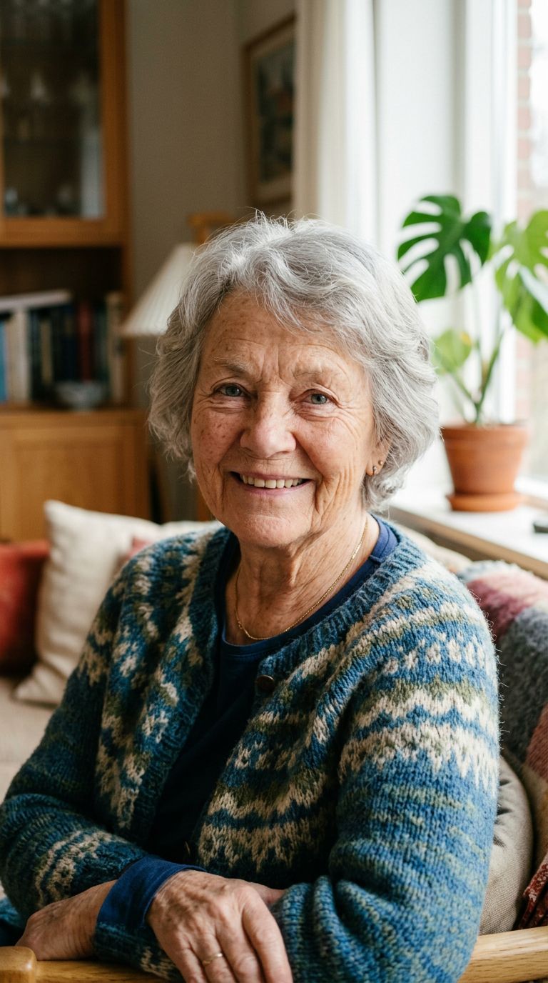Elderly woman from Denmark
