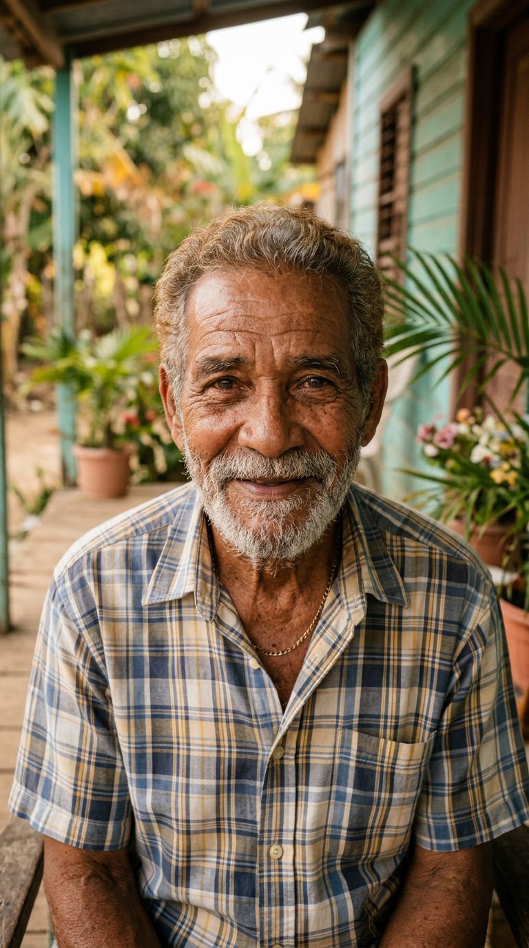 Elderly man from Dominican Republic