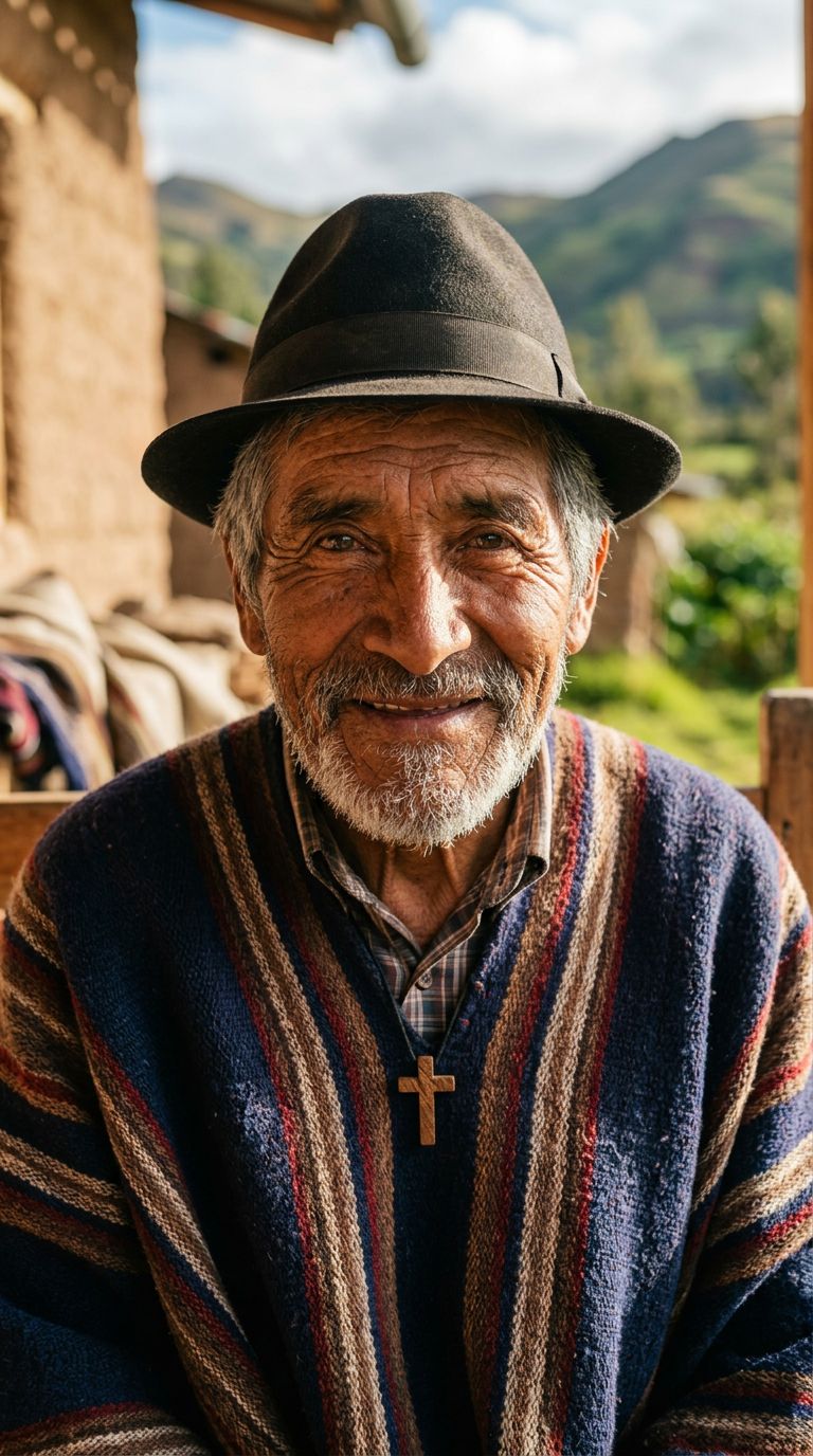 Elderly man from Ecuador