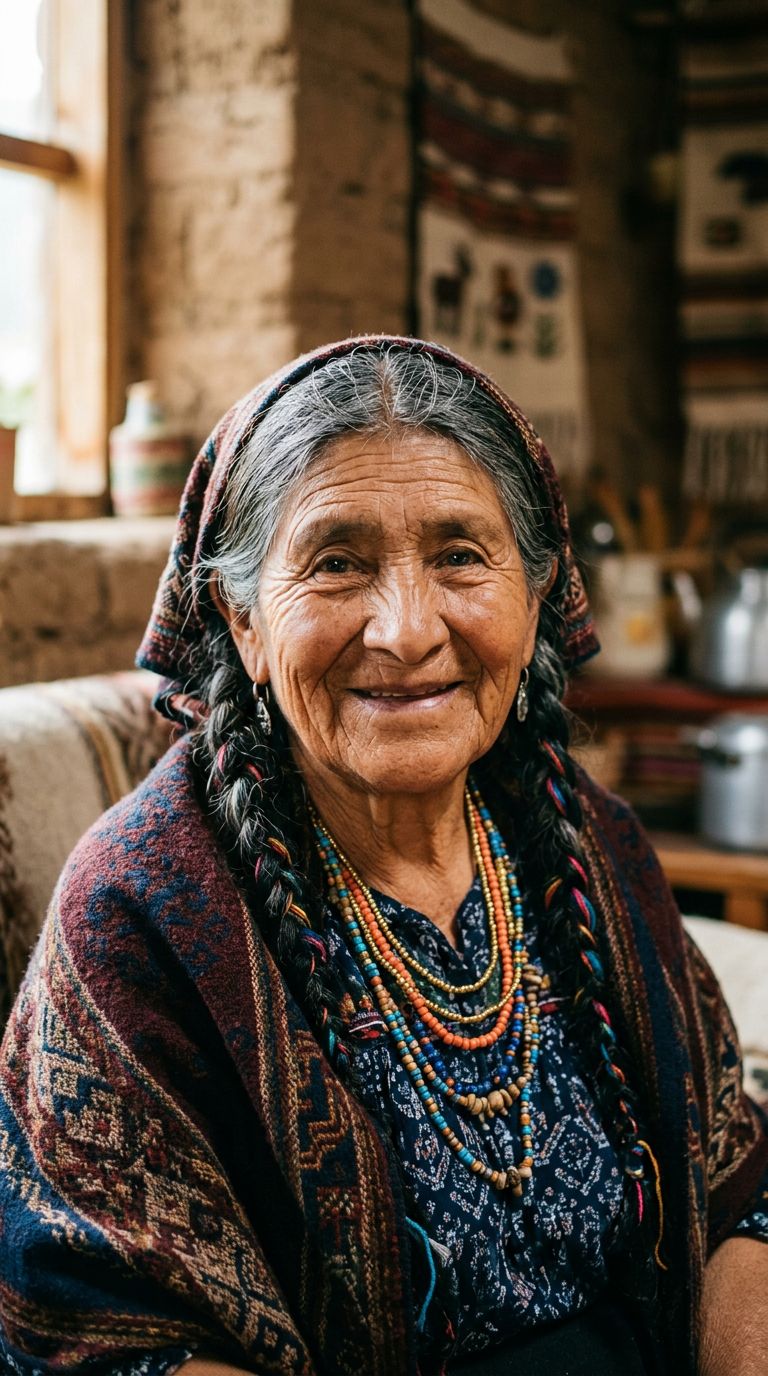 Elderly woman from Ecuador