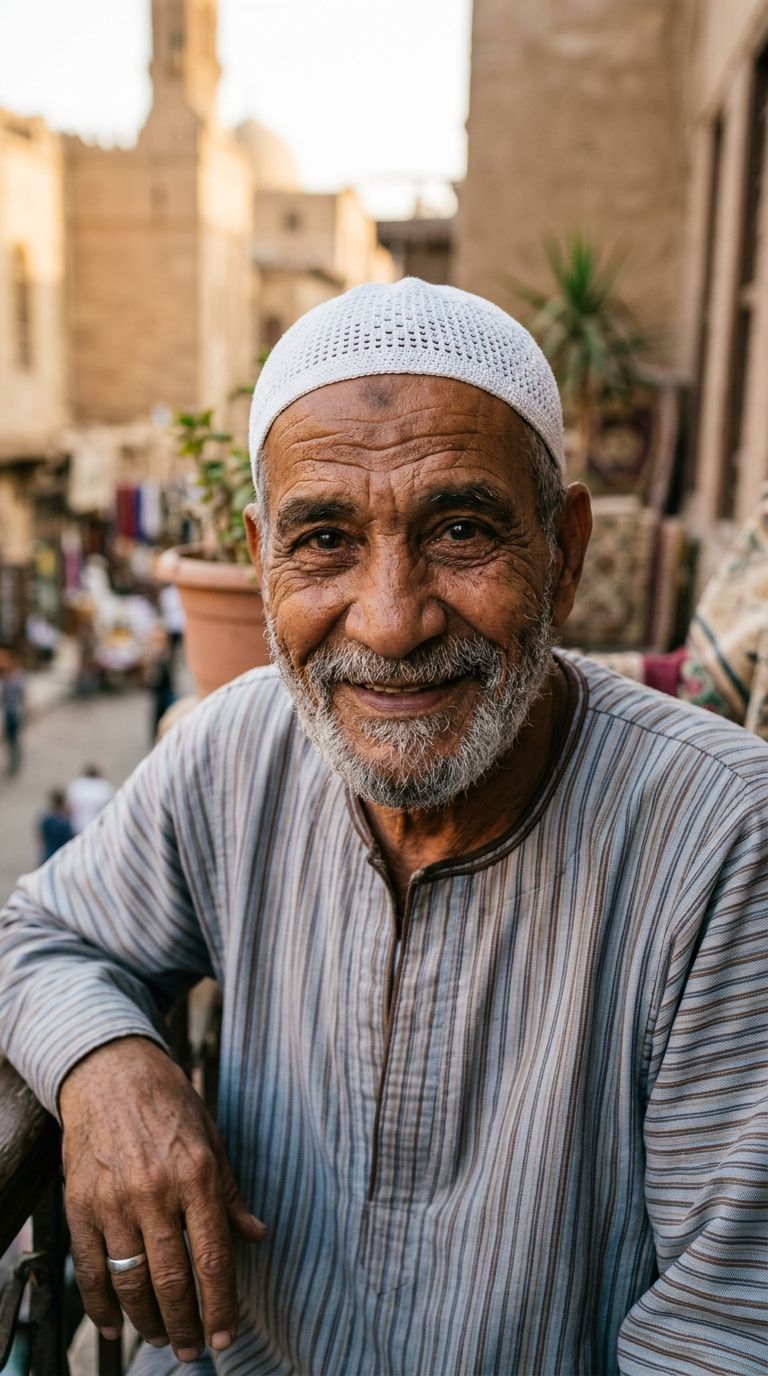 Elderly man from Egypt