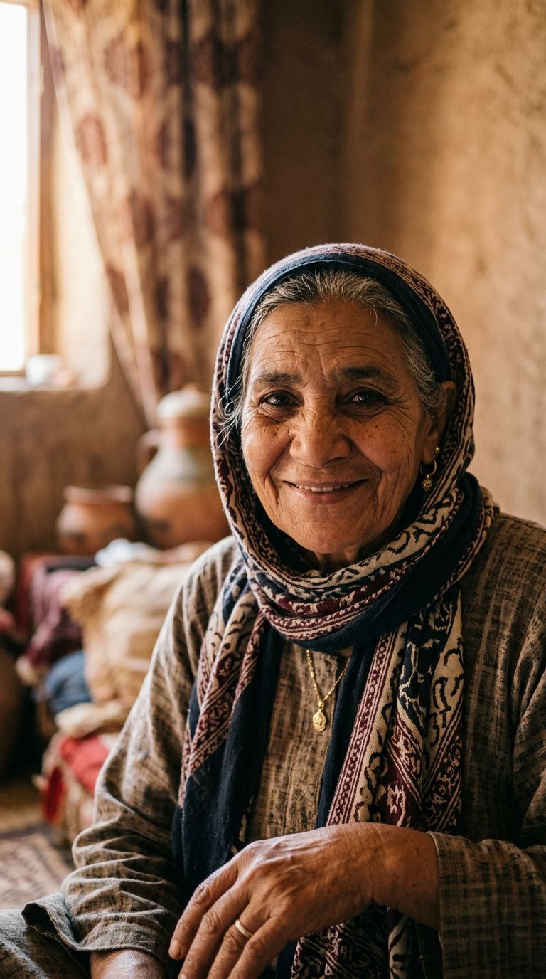 Elderly woman from Egypt