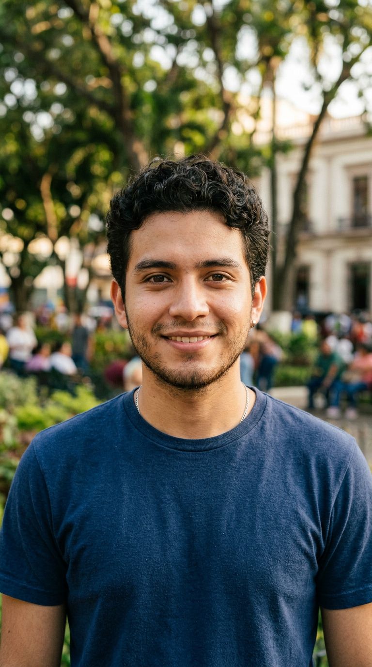 Young man from El Salvador