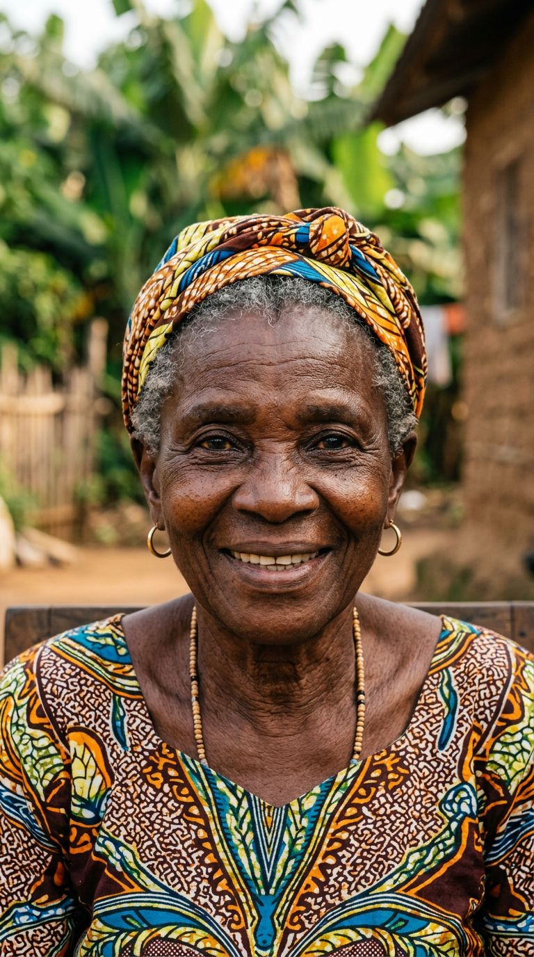 Elderly woman from Equatorial Guinea