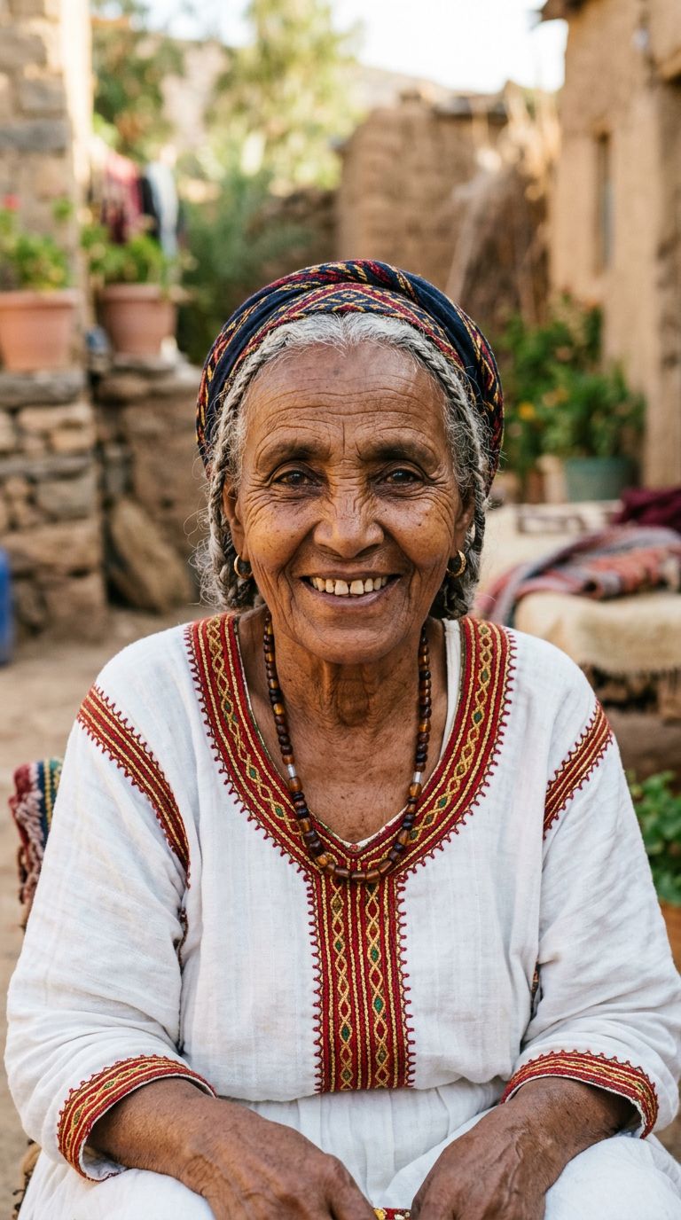 Elderly woman from Eritrea