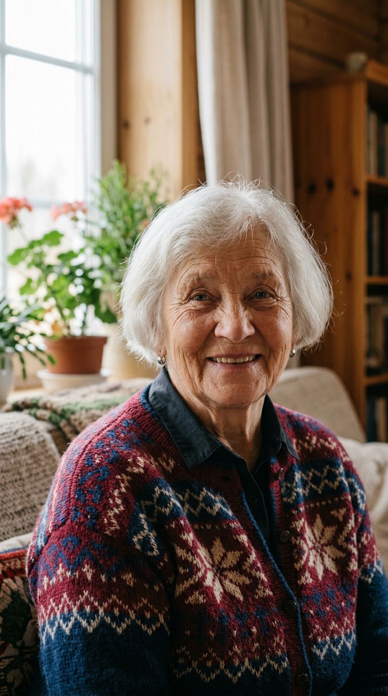 Elderly woman from Estonia