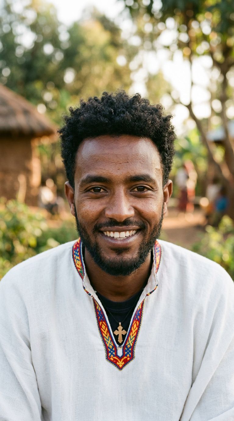 Young man from Ethiopia