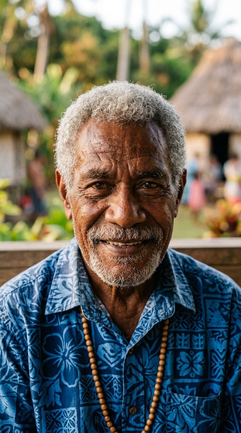 Elderly man from Fiji