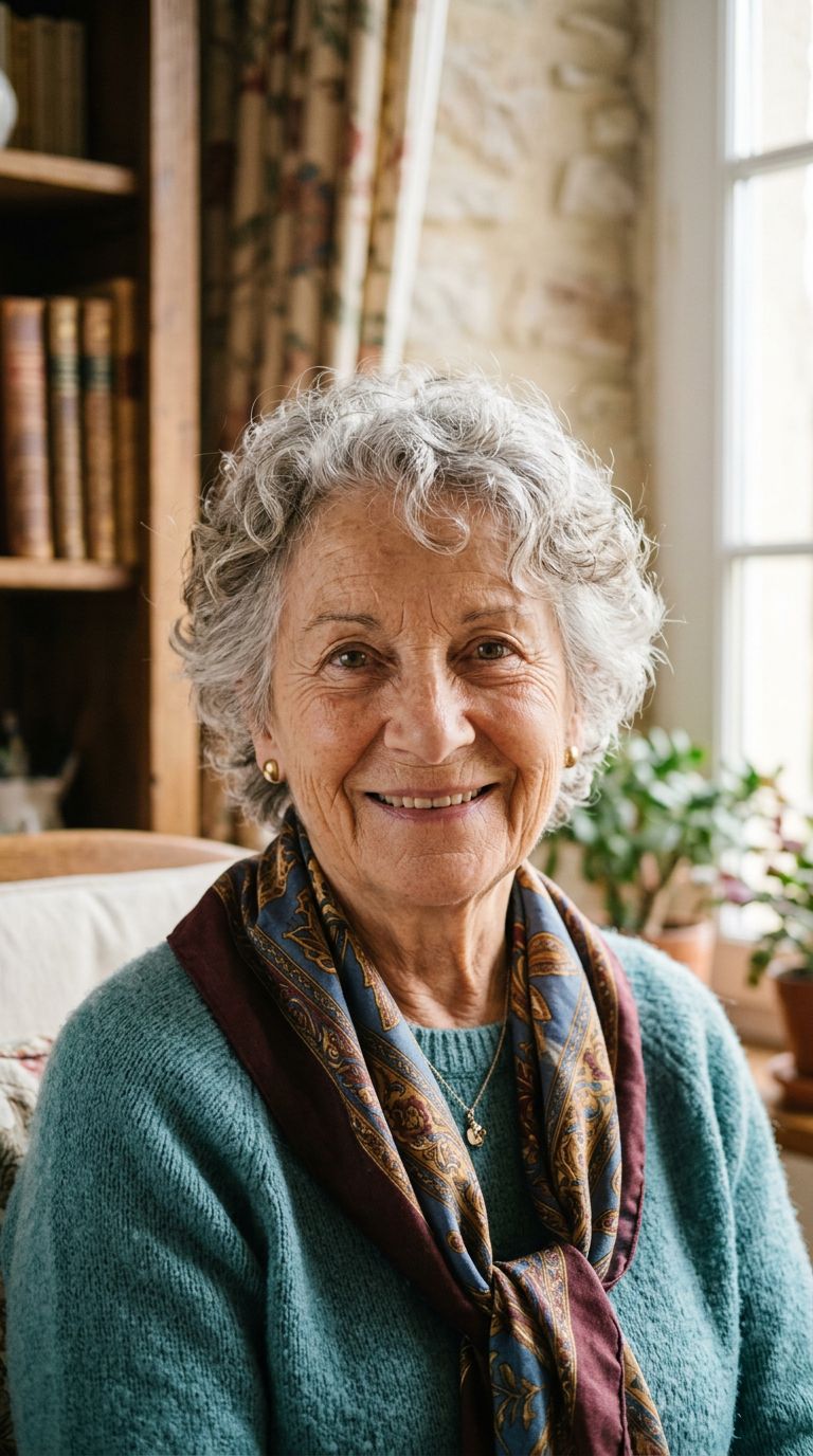 Elderly woman from France