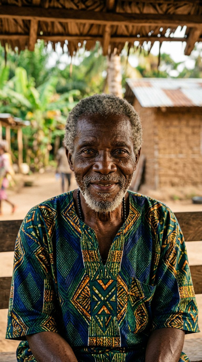 Elderly man from Gabon