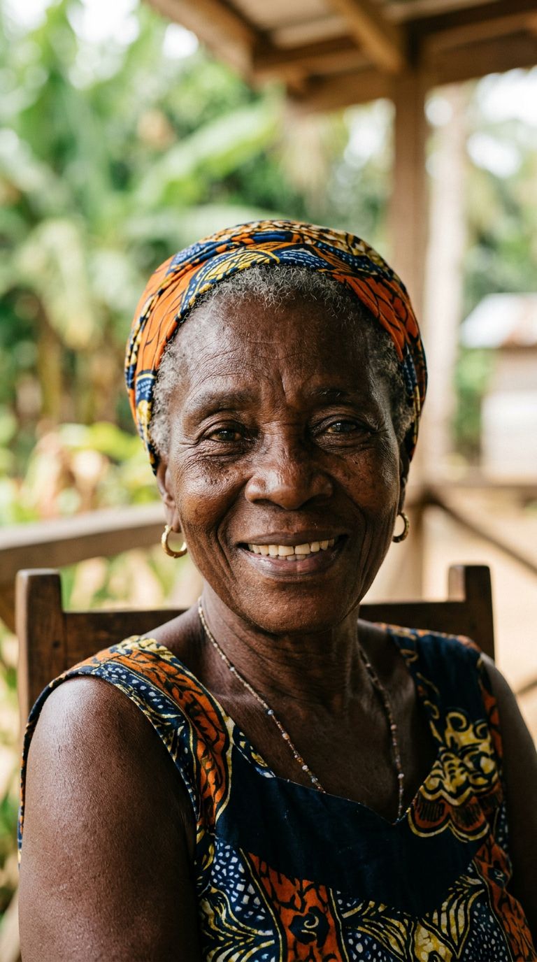 Elderly woman from Gabon