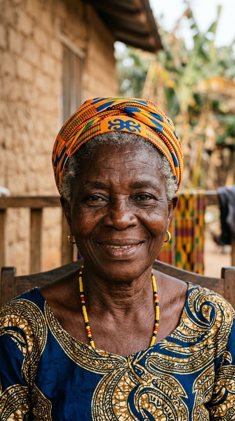 Elderly woman from Ghana